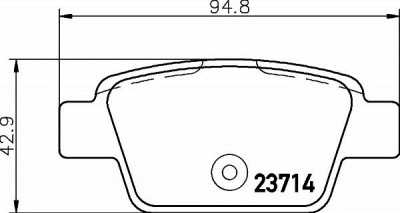 HELLA PAGID 8db355018851 -  Комплект тормозных колодок, дисковый тормоз